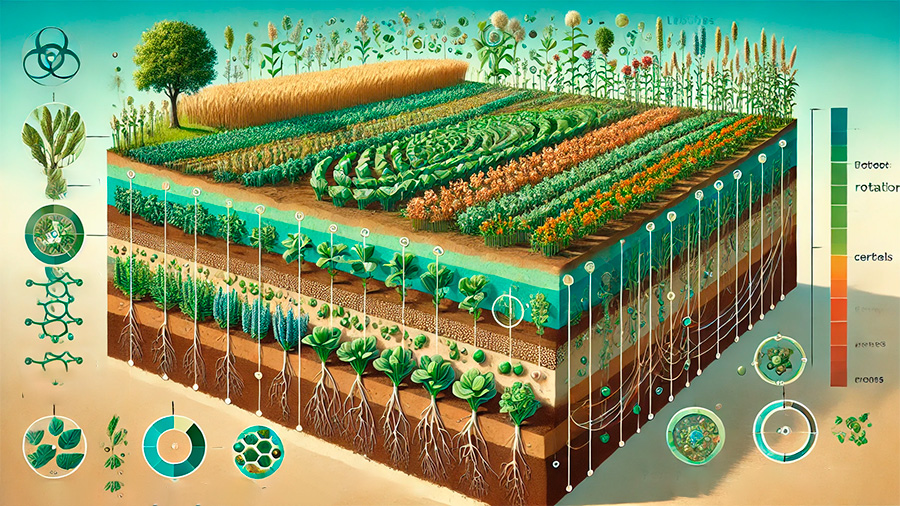 Using crop rotation